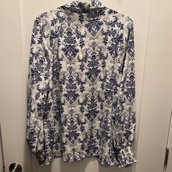 🆕 Dokotoo Beautiful Patterned  Button Down Blouse. XL. Brand NWT!!💥💥 - Picture 4 of 5